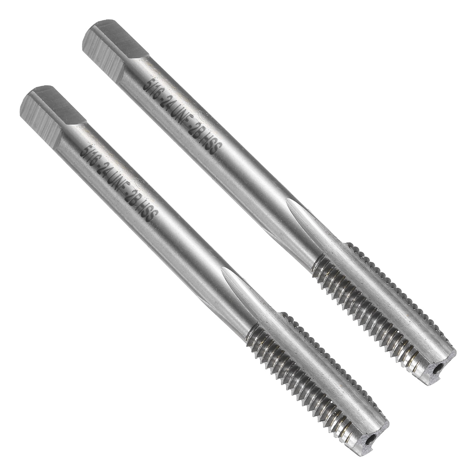 Uxcell 2pcs Straight Flute Thread Tap, 5/16-24 UNF AS Screw Threading ...