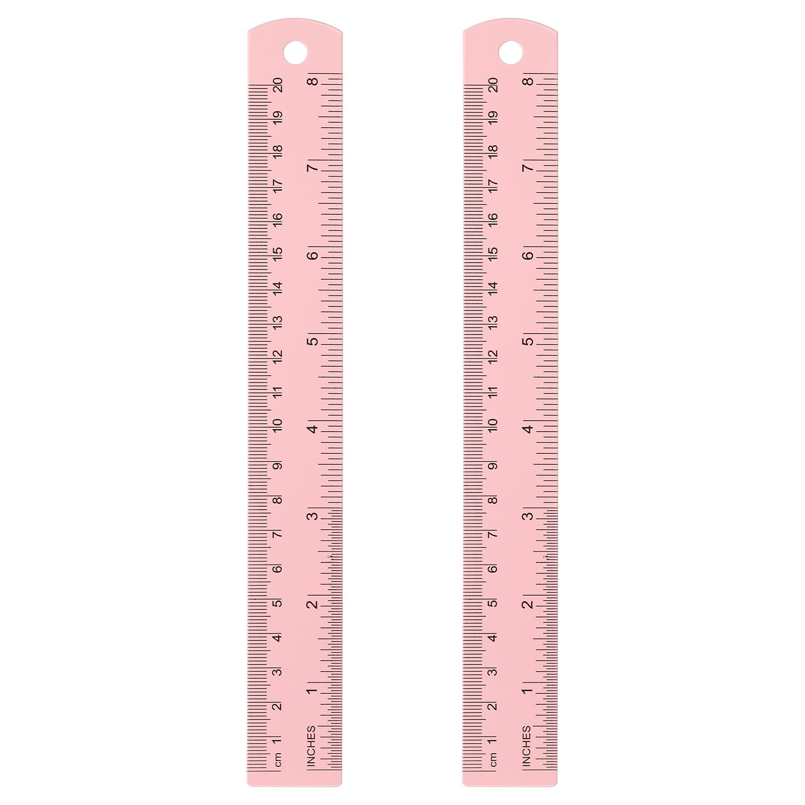 Uxcell 2pcs Straight Ruler 7.87
