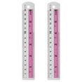 thumbnail image 1 of Uxcell Straight Ruler Metric SAE Aluminum Ruler with Hole for Measure Study Pink 15cm 2, 1 of 7