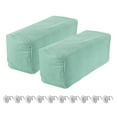 thumbnail image 1 of Uxcell 2pcs Stretch Armrest Covers, Couch Arm Covers with Twist Pin, Protector Slipcovers for Chairs Sofa Mint Green, 1 of 6
