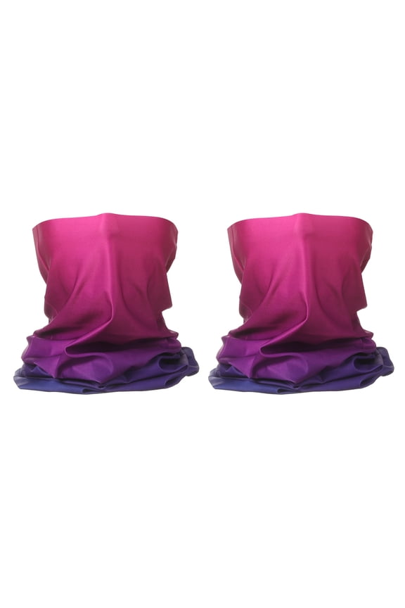 2pcs Summer Neck Gaiter Sun Protection Face Mask for Cycling, Purple