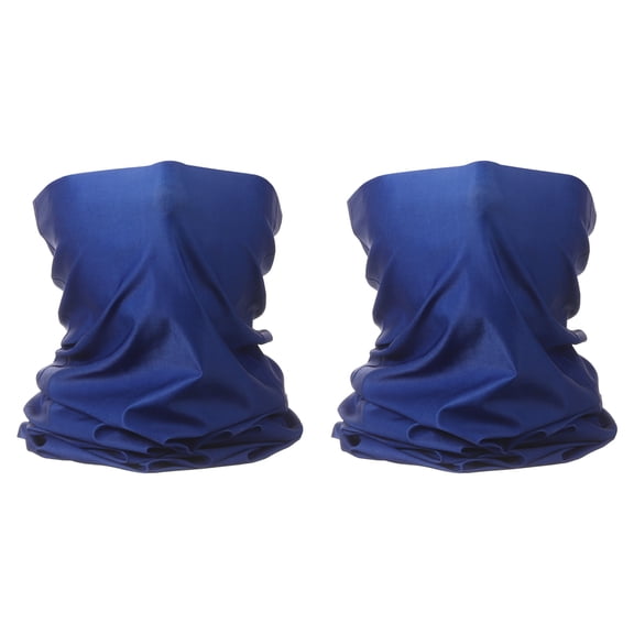 Uxcell 2pcs Summer Neck Gaiter Sun Protection Face Mask for Fishing, Sapphire Blue