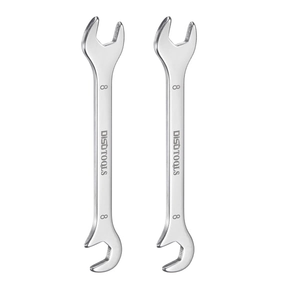 Uxcell 2pcs Super-Thin Open End Wrench 8mm Metric Angled Open-End Wrench