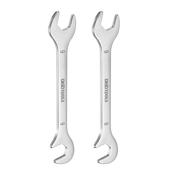 Uxcell 2pcs Super-Thin Open End Wrench 9mm Metric Angled Open-End Wrench