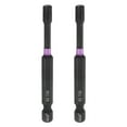 thumbnail image 1 of Uxcell 2pcs T30 Torx Impact Screwdriver Bit 1/4" Hex Shank 3" Long Magnetic No Hole, 1 of 7