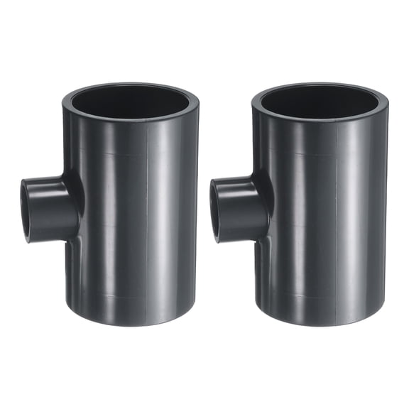 Uxcell 2Pcs Tee Fitting 2 x 3/4" 3 Way Connector Pipe Coupling