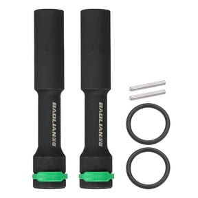 Uxcell 2pcs Thin Wall 6 Point Deep Impact Socket 1/2" Drive 16mm Metric Socket 40Cr Steel Spindle Axle Hex Sockets for Machine Shaft Nuts Bolts Repair
