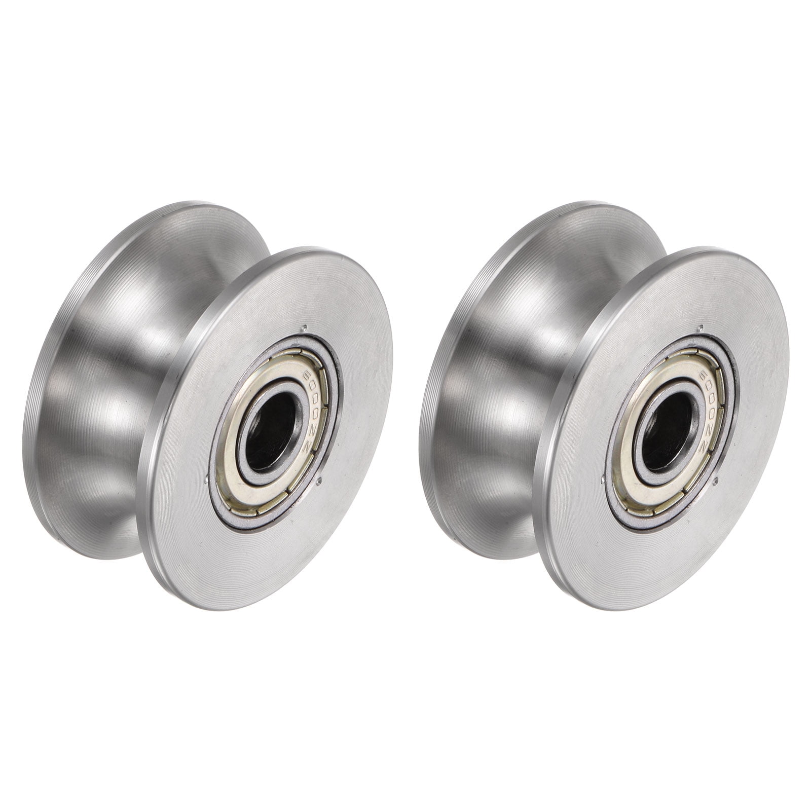 Uxcell 2pcs U Groove Track Wheel, 1.89" 304 Stainless Steel Sliding