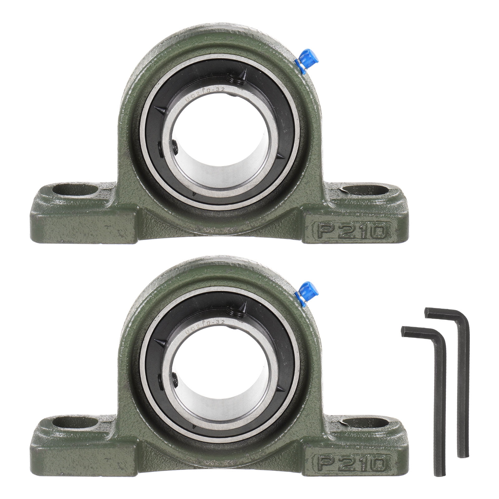 HARFINGTON 2pcs UCF201-8 Pillow Block Bearing 1/2" Bore Cast