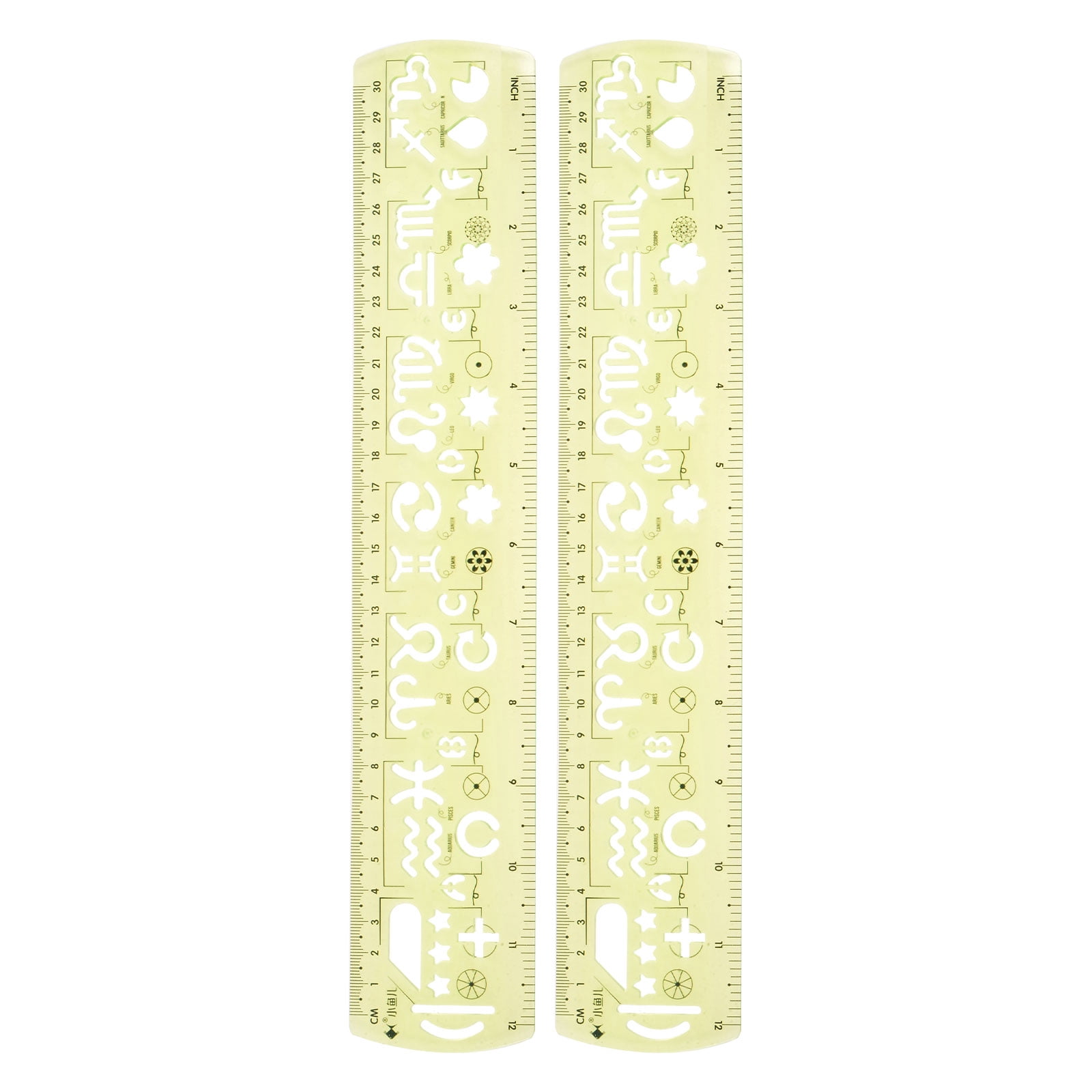 Programmable Light Up Ruler Uxcell 2pcs Unbreakable Flexible Rulers 30cm/12