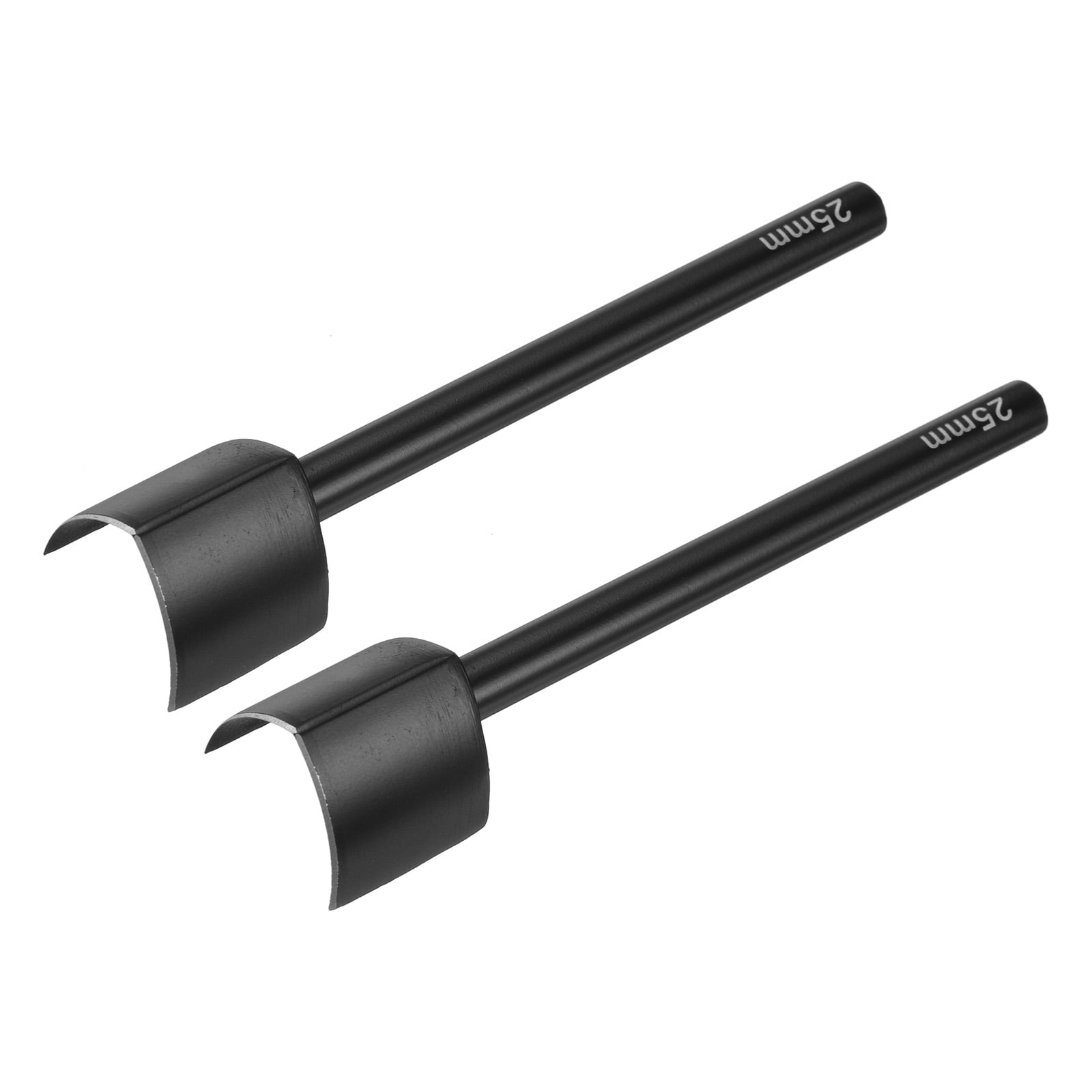 Uxcell 2pcs V-Shaped Leather Cutter Punch 25mm Carbon Steel Strap Punch Tool for Crafting Strap Belt Wallet
