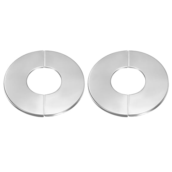 Uxcell 2pcs Wall Split Flange 1.65" Stainless Steel Self Adhesive Wall Hole Cover