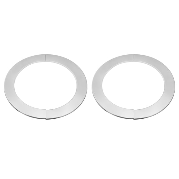 Uxcell 2pcs Wall Split Flange 7.17" Stainless Steel Self Adhesive Wall Hole Cover