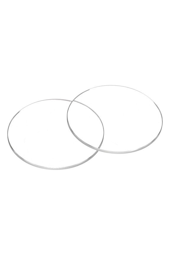 2pcs Watch Crystal Glass Lens 16mm Dia 1.0mm Beveled Edge Flat Round Ultra-Clear Glass Watch Face Crystals Len Dial Mirror
