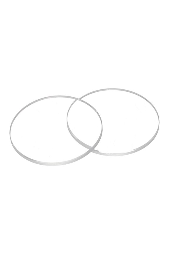 2pcs Watch Crystal Glass Lens 21.5mm Dia 1.0mm Beveled Edge Flat Round Ultra-Clear Glass Watch Face Crystals Len Dial Mirror