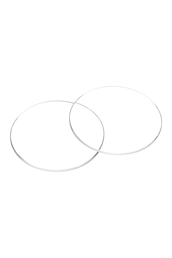 2pcs Watch Crystal Glass Lens 36mm Dia 1.0mm Beveled Edge Flat Round Ultra-Clear Glass Watch Face Crystals Len Dial Mirror