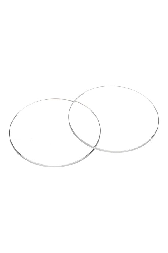 2pcs Watch Crystal Glass Lens 37.5mm Dia 1.0mm Beveled Edge Flat Round Ultra-Clear Glass Watch Face Crystals Len Dial Mirror