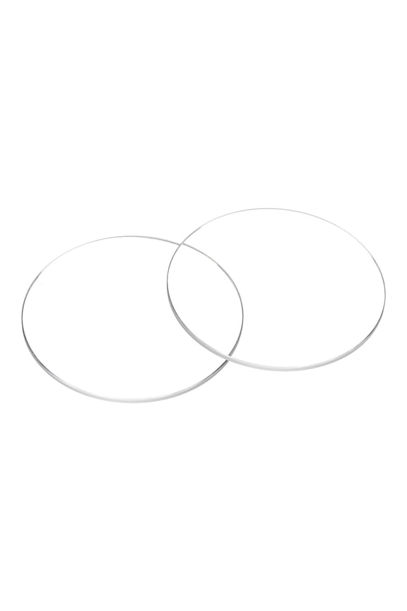 2pcs Watch Crystal Glass Lens 39.5mm Dia 1.0mm Beveled Edge Flat Round Ultra-Clear Glass Watch Face Crystals Len Dial Mirror