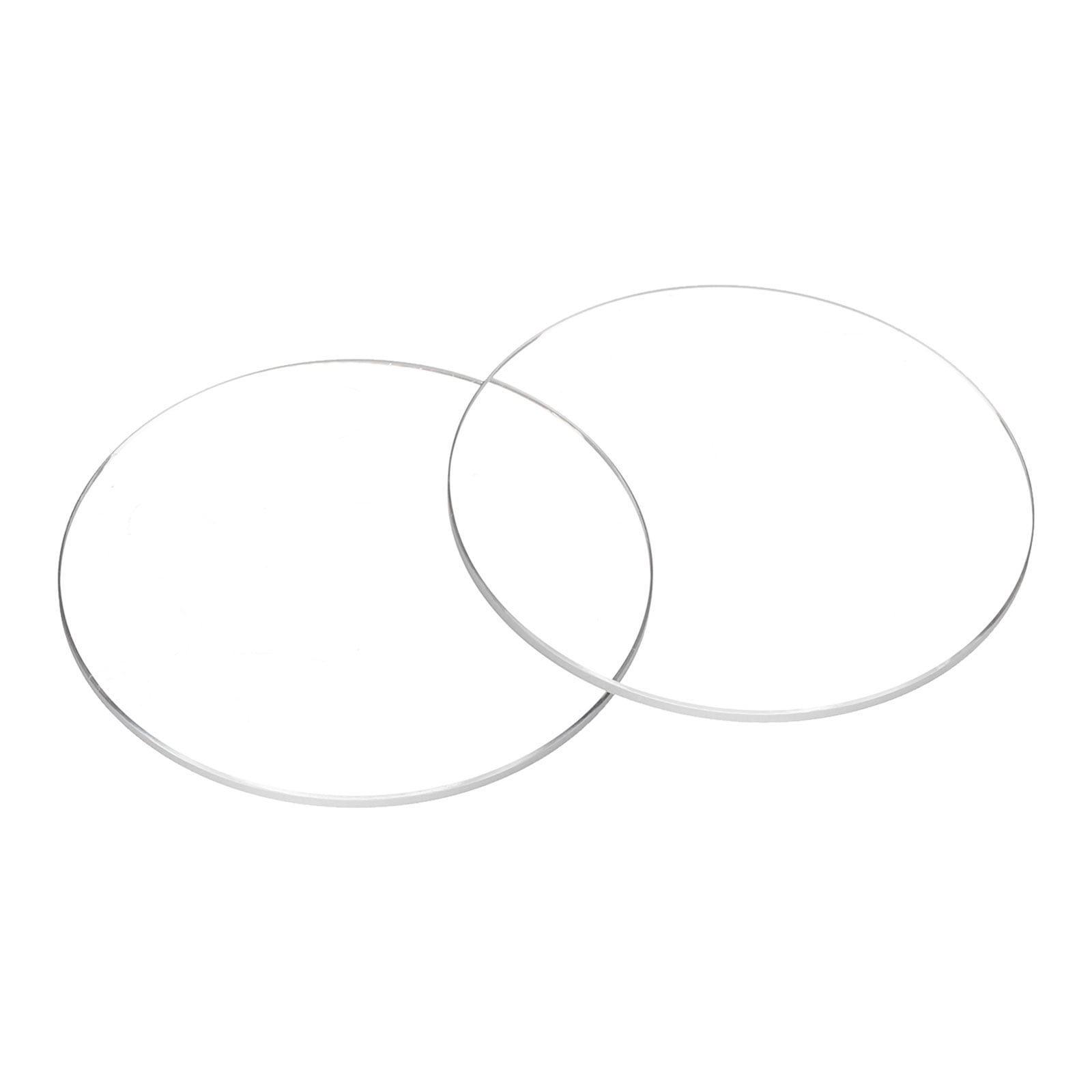 QUARKZMAN 2pcs Verre De Montre En Cristal 26mm Dia 1.2mm Bord