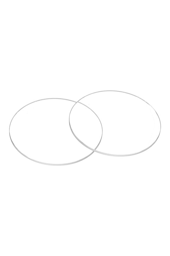 2pcs Watch Crystal Glass Lens 40mm Dia 1.0mm Beveled Edge Flat Round Ultra-Clear Glass Watch Face Crystals Len Dial Mirror