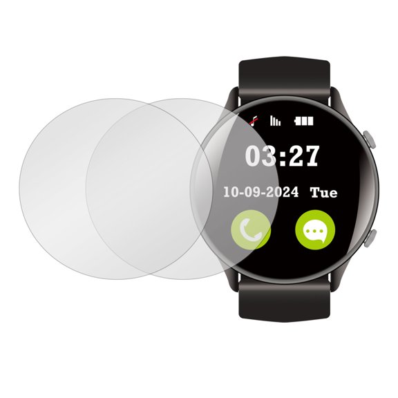 Uxcell 2pcs Watch Screen Protector 37.5mm Tempered Glass Anti-Spy Protection, Gray