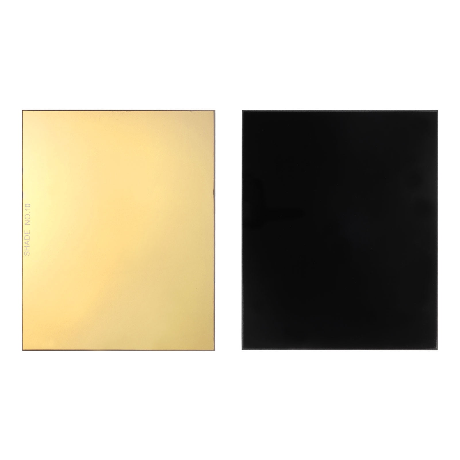 HARFINGTON Welding Lens – Shade 14 Gold Coated Glass Filter Plate, 4.33" X 3.54" Replacement For Welding Helmets