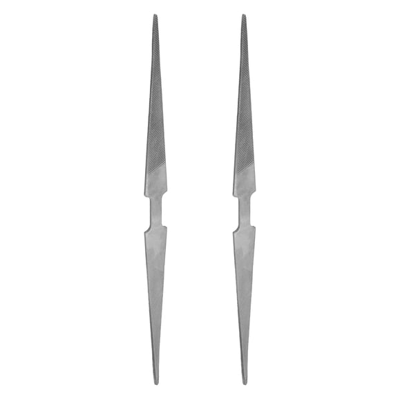 Uxcell 2pcs Wood Rasp File 13 x 200 mm Multifunctional Tapered Flat Hand Rasp Files for Grinding Polishing Engraving Metal Glass Wood Stone