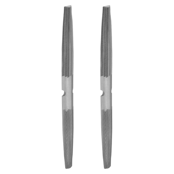 Uxcell 2pcs Wood Rasp File 15 x 200 mm Multifunctional Half Round Hand Rasp File for Grinding Polishing Engraving Metal Glass Wood Stone