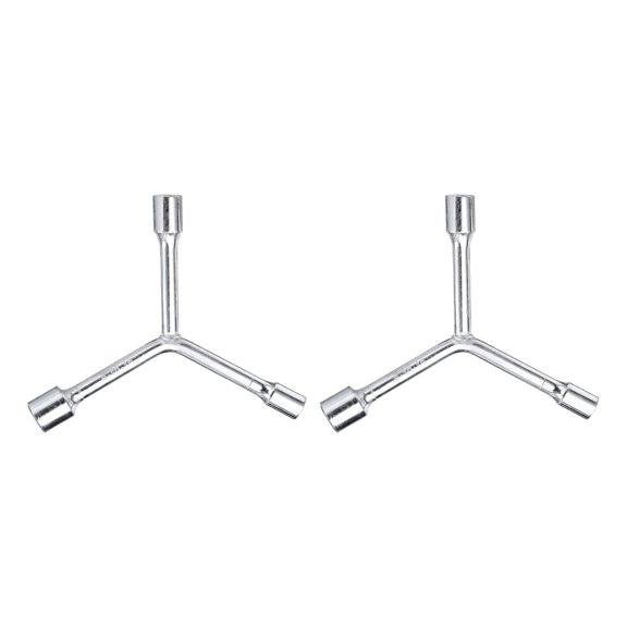 Uxcell 2pcs Y-Shaped 3 Way Socket Wrench 8mm 10mm 12mm Y-Type 6-Point Inner Hexagon Spanner