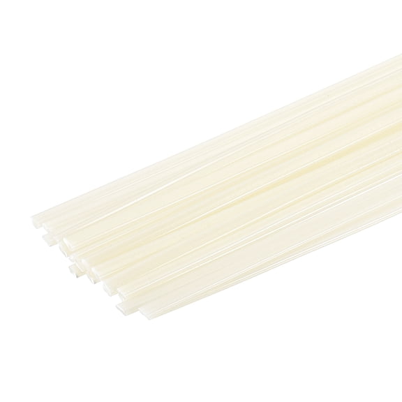 Uxcell 2set(10pcs) ABS Plastic Welding Rods 10inch Welding Strips Welder Rods for Car Bumper Kayak Daily Repair Plastic Welder Car Bumpers, Beige