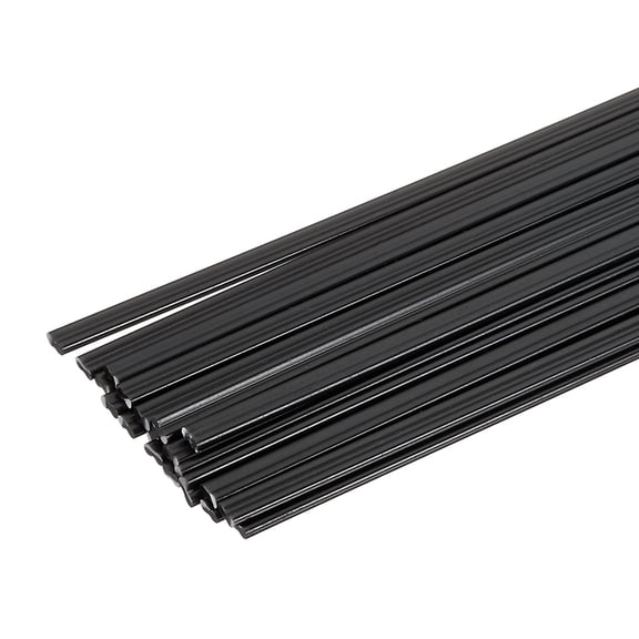 Uxcell 2set(10pcs) PPR Plastic Welding Rods 8inch Welding Strips Welder Rods for Car Bumper Kayak Daily Repair Plastic Welder Car Bumpers, Black