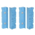 thumbnail image 1 of Uxcell 2set Magnetic Vise Jaws 4 Inch Magnet U-Grooves Soft Bench Jaw Pads Covers, Blue, 1 of 6