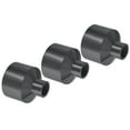thumbnail image 1 of Uxcell 2x0.8" ID Reducer Pipe Fitting PVC Straight Socket Coupling Connector, Grey 3 Pack, 1 of 5