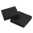 thumbnail image 1 of Uxcell 2x2x0.4" Planter Flower Pot Feet Square Non-slip Rubber Invisible Riser, Black 6 Pack, 1 of 5