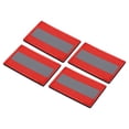 thumbnail image 1 of Uxcell 2x3" Reflective Patch Hook and Loop Fastener Safety Applique, Red 4 Pack, 1 of 6