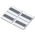 thumbnail image 1 of Uxcell 2x3" Reflective Patch Hook and Loop Fastener Safety Applique, White 4 Pack, 1 of 6