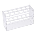 thumbnail image 1 of Uxcell 2x6 Wells Acrylic Test Tube Holder Rack Clear for 50ml Centrifuge Tube, 1 of 5