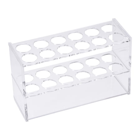 Uxcell 2x6 Wells Acrylic Test Tube Holder Rack Clear for 50ml Centrifuge Tube