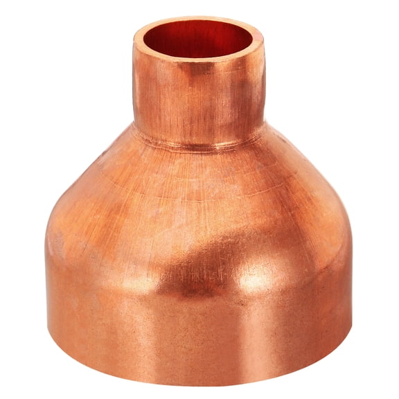 Uxcell 3 1/8" to 1 1/8" ID Copper Reducer, Copper Reducing Coupling Pressure Fitting Pipe Tube Connector Adapter