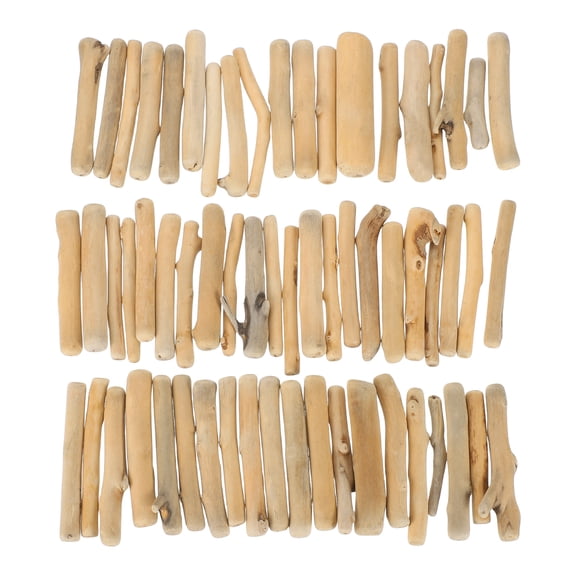 Uxcell 3.1" Natural Driftwood Pieces,  0.3" to 0.5" Dia Driftwood Twigs for Crafts Drift Wood Sticks for DIY Crafts Photo Props Wall Decor, Wood Color