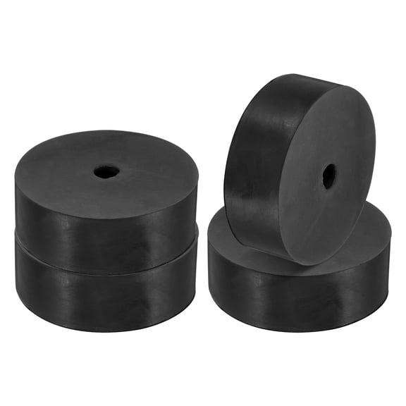 Uxcell 3.1"OD 0.47"ID 1.2"Thickness Neoprene Round Anti-vibration Isolation Pads, Black 4Pcs