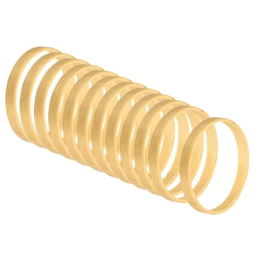 Uxcell 3.1" Wooden Bamboo Floral Hoop Rings for DIY Crafts Wedding Wreath 12Pack