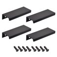 thumbnail image 1 of Uxcell 3.15 inch Aluminum Alloy Furniture Pull Handle Black 4 Pack, 1 of 6