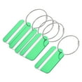 thumbnail image 1 of Uxcell 3.15"x1.65" Aluminium Luggage Tag Identifier Card Holder for Travel Green 5Pack, 1 of 6