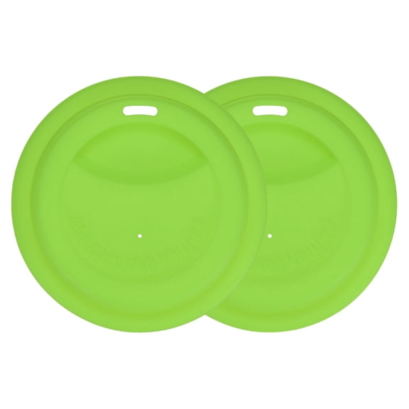 Uxcell 3.15IN Inner Silicone Cup Lids [2PCS] - Coffee Mug Covers for Round Glass Mugs & Tea Cups & Plastic Cup [Grass Green]