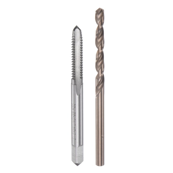 Uxcell 3/16-24 UNC 2B Straight Flute Thread Tap 3.7mm Drill Bit Set High Speed Steel