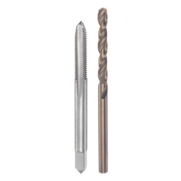Uxcell 3/16-32 UNS 2B Straight Flute Thread Tap 4mm Drill Bit Set High Speed Steel