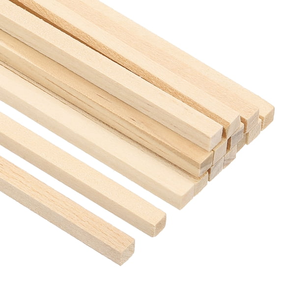 Uxcell 3/16 Inch Dowel Rods Wood Sticks 12 Inch Long Square Wooden Dowels 25 Pcs