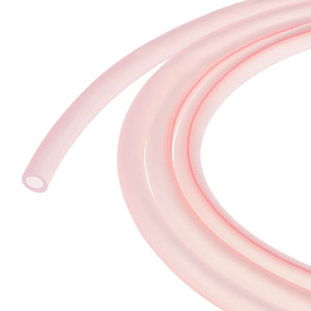 Uxcell 3/16" x 5/16" Petrol Fuel Line Hose for Machine Light Pink 10ft