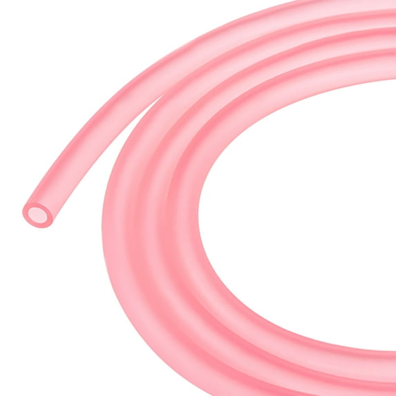 Uxcell 3/16" x 5/16" PVC Petrol Fuel Line Hose for Machine Pink 16ft